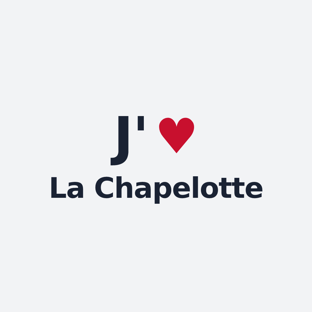 Poster personnalisé La Chapelotte — design J'aime La Chapelotte