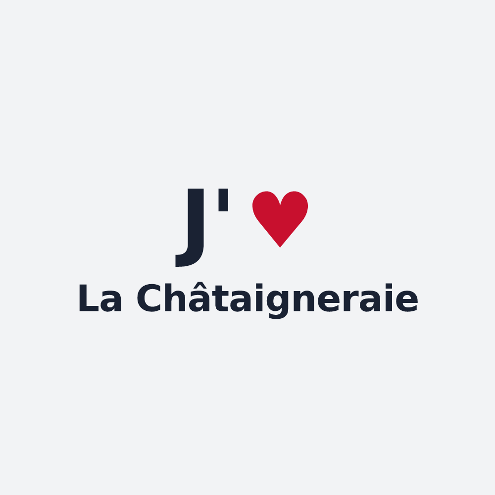 Poster personnalisé La Châtaigneraie — design J'aime La Châtaigneraie
