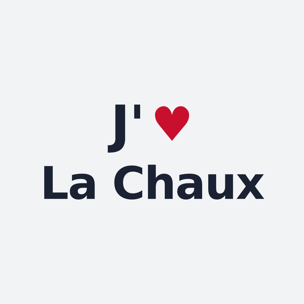 Poster personnalisé La Chaux — design J'aime La Chaux