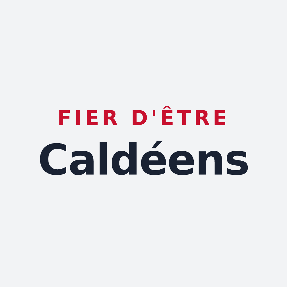 Poster « Fier d'être Caldéens » — design pour La Chaux