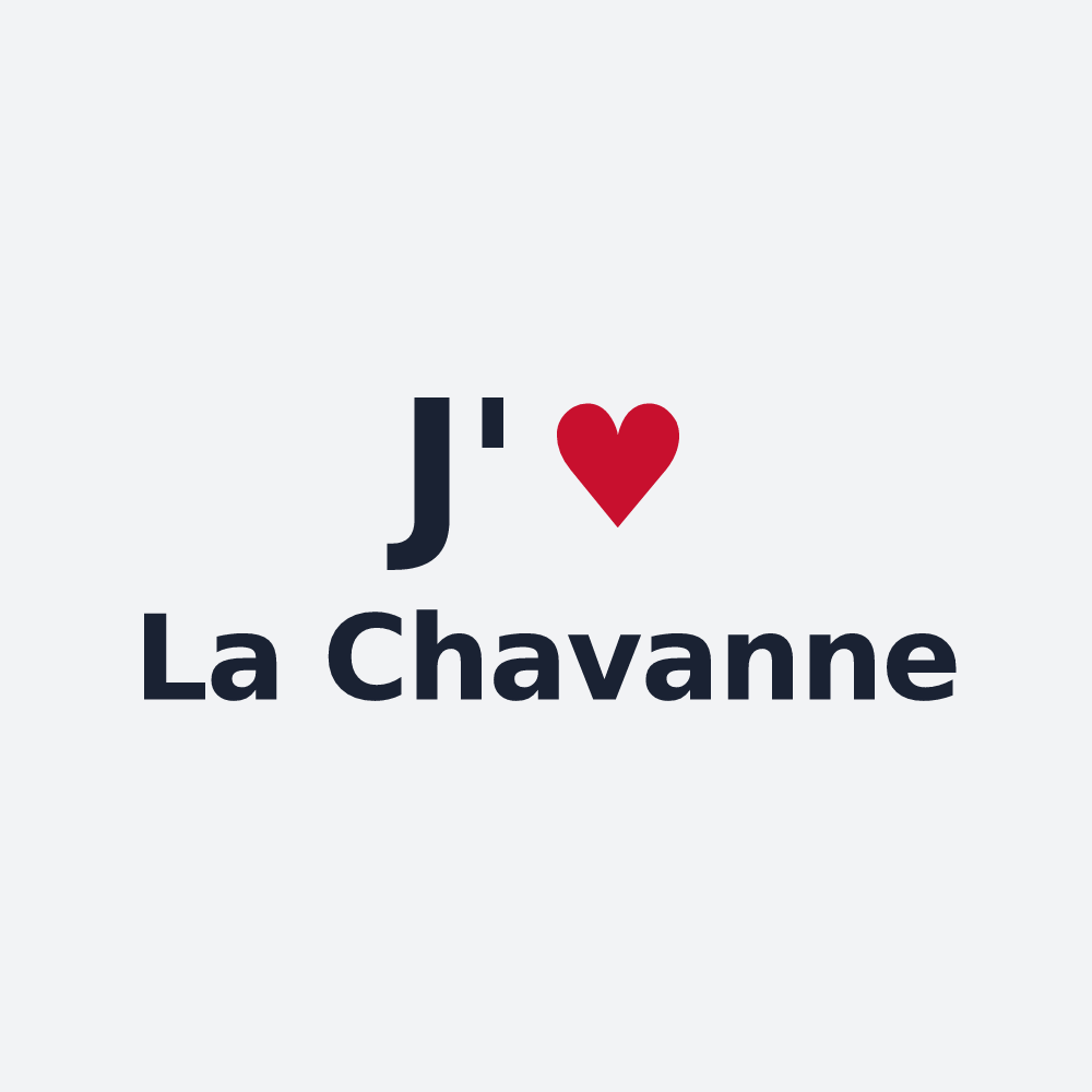 Poster personnalisé La Chavanne — design J'aime La Chavanne