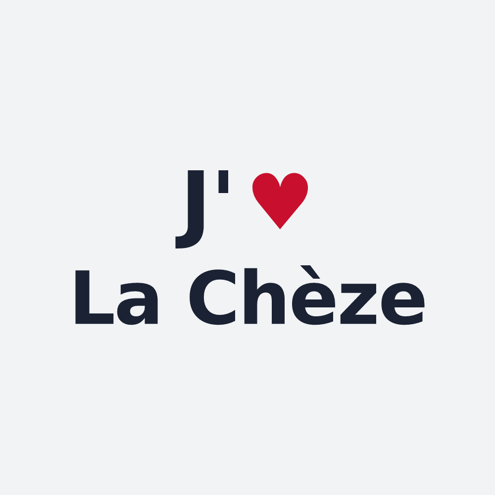 Poster personnalisé La Chèze — design J'aime La Chèze