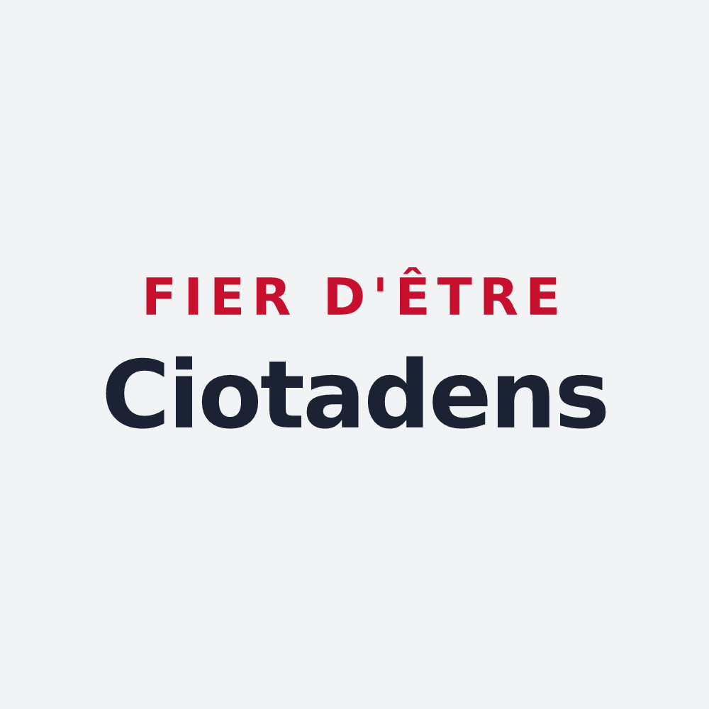 Poster « Fier d'être Ciotadens » — design pour La Ciotat