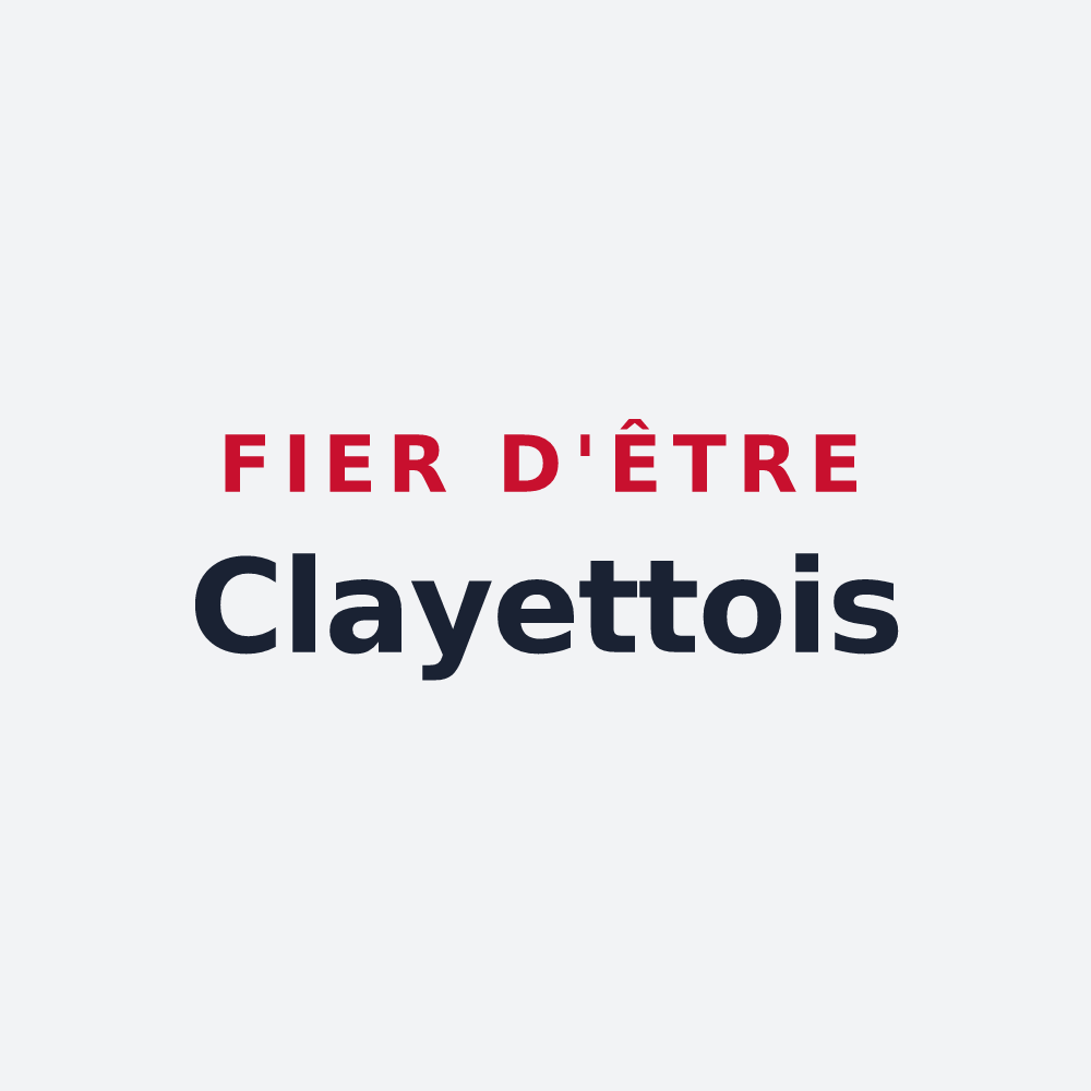 Poster « Fier d'être Clayettois » — design pour La Clayette