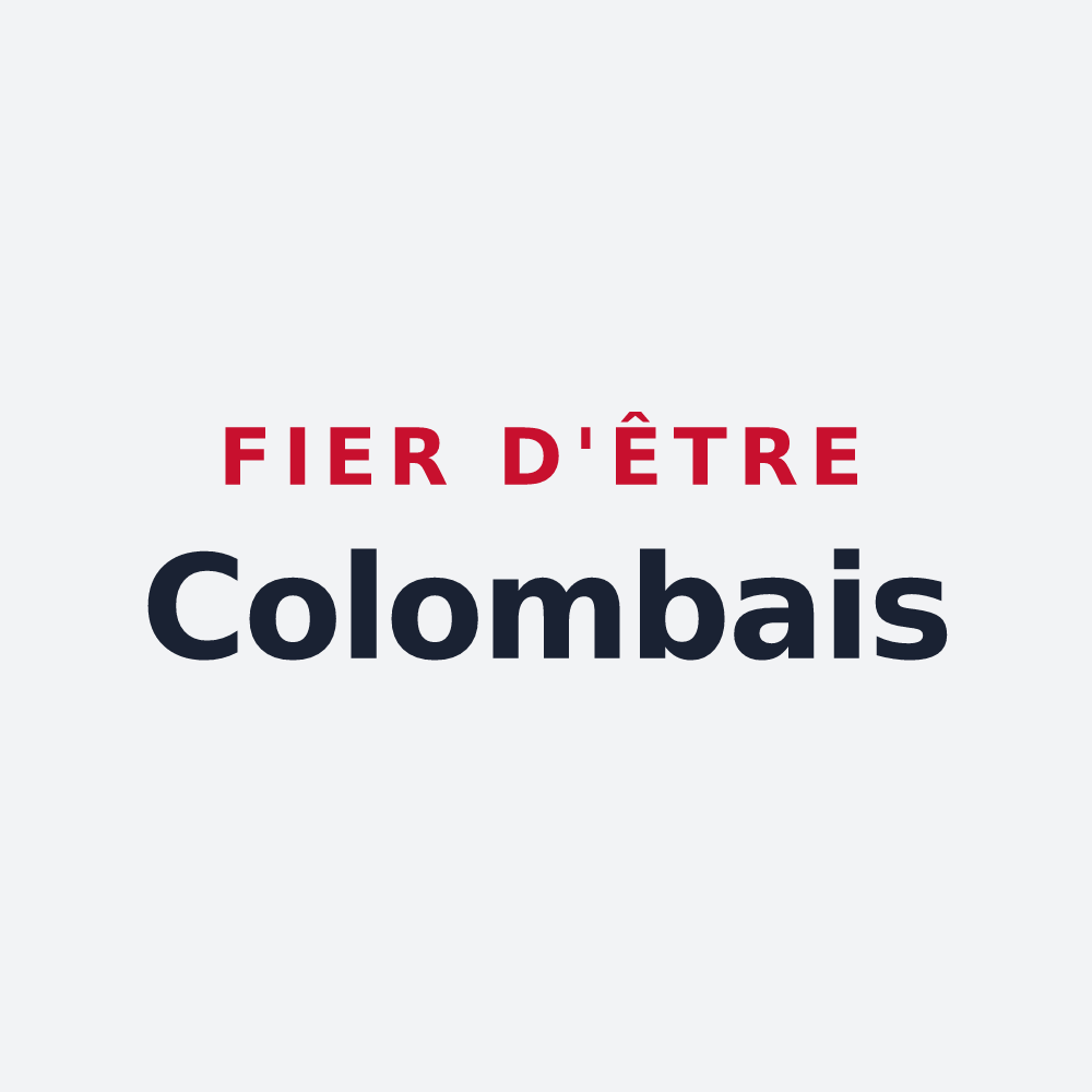 Poster « Fier d'être Colombais » — design pour La Colombe