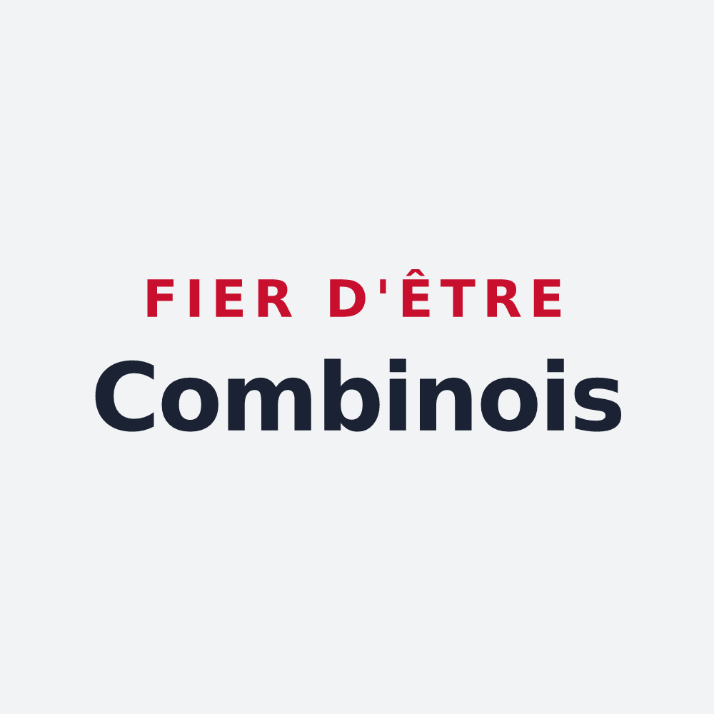 Poster « Fier d'être Combinois » — design pour La Combe-de-Lancey