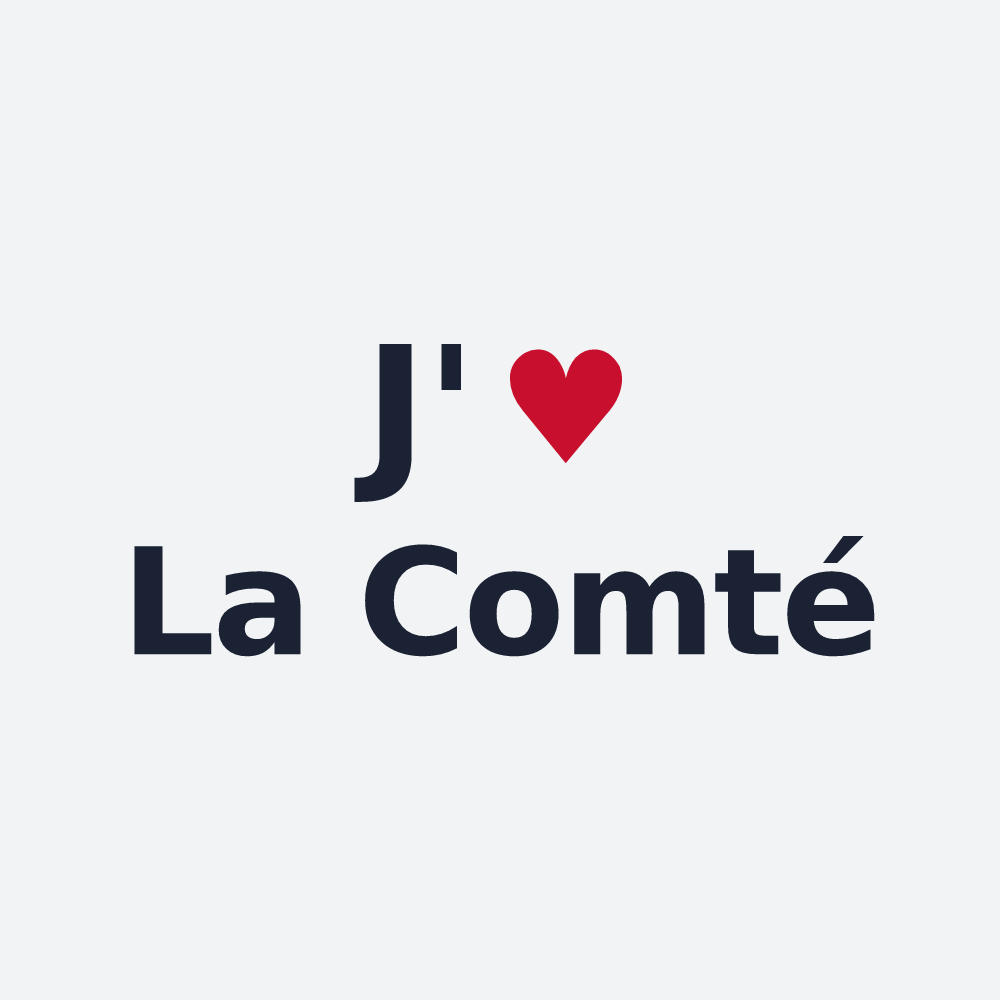 Poster personnalisé La Comté — design J'aime La Comté