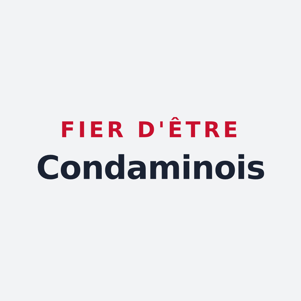 Poster « Fier d'être Condaminois » — design pour La Condamine-Châtelard
