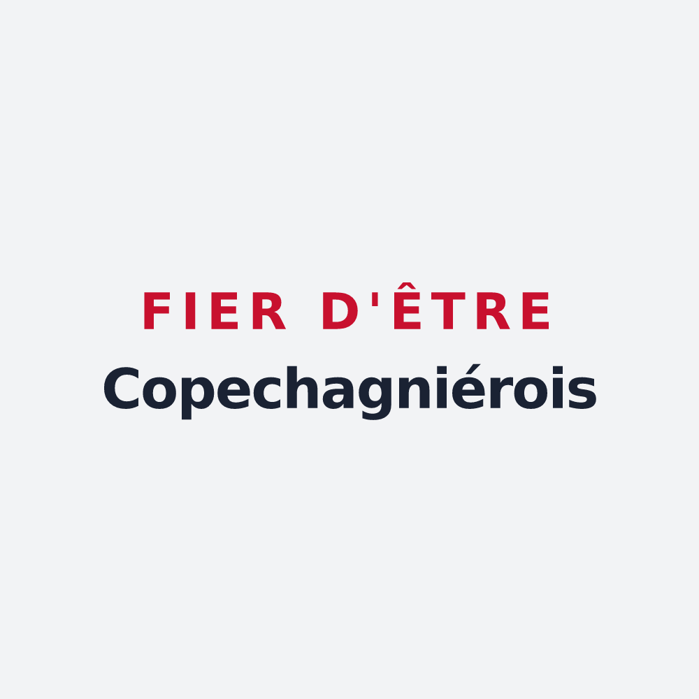 Poster « Fier d'être Copechagniérois » — design pour La Copechagnière