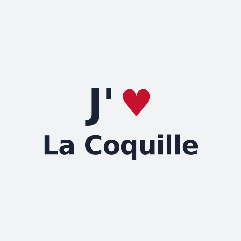 Poster personnalisé La Coquille — design J'aime La Coquille