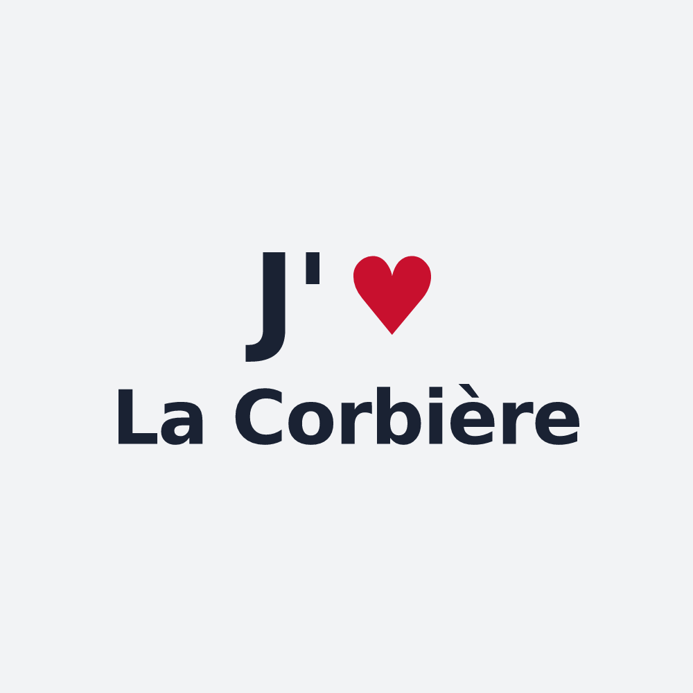 Poster personnalisé La Corbière — design J'aime La Corbière