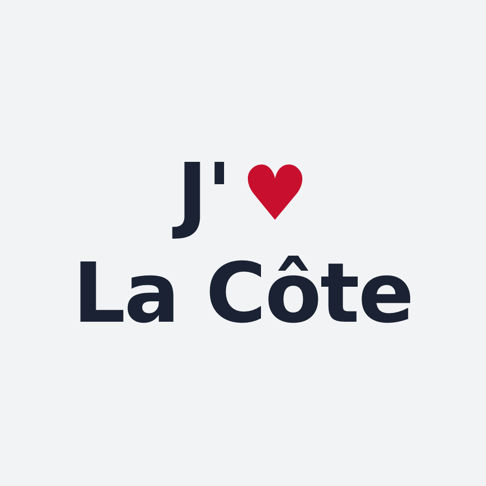 Poster personnalisé La Côte — design J'aime La Côte