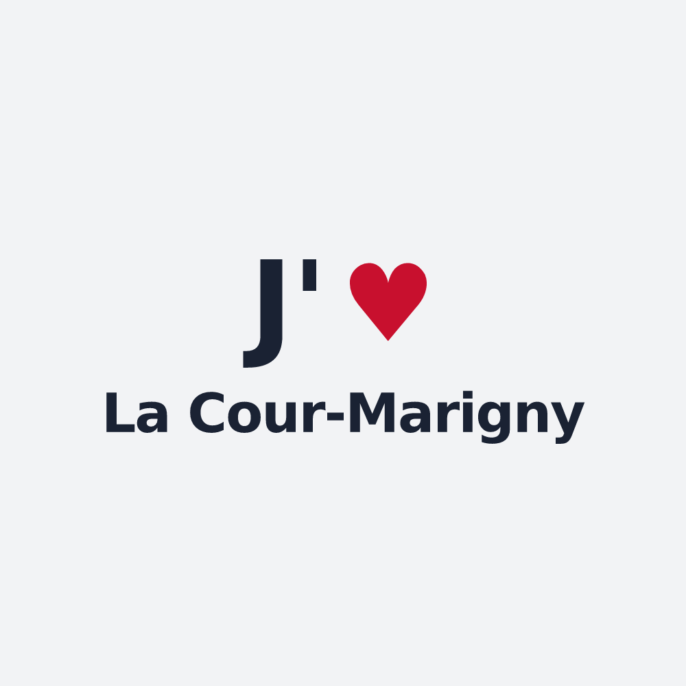 Poster personnalisé La Cour-Marigny — design J'aime La Cour-Marigny