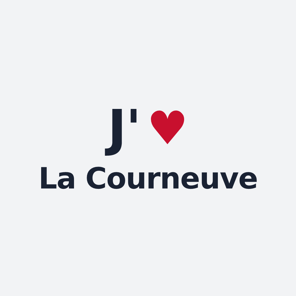 Poster personnalisé La Courneuve — design J'aime La Courneuve