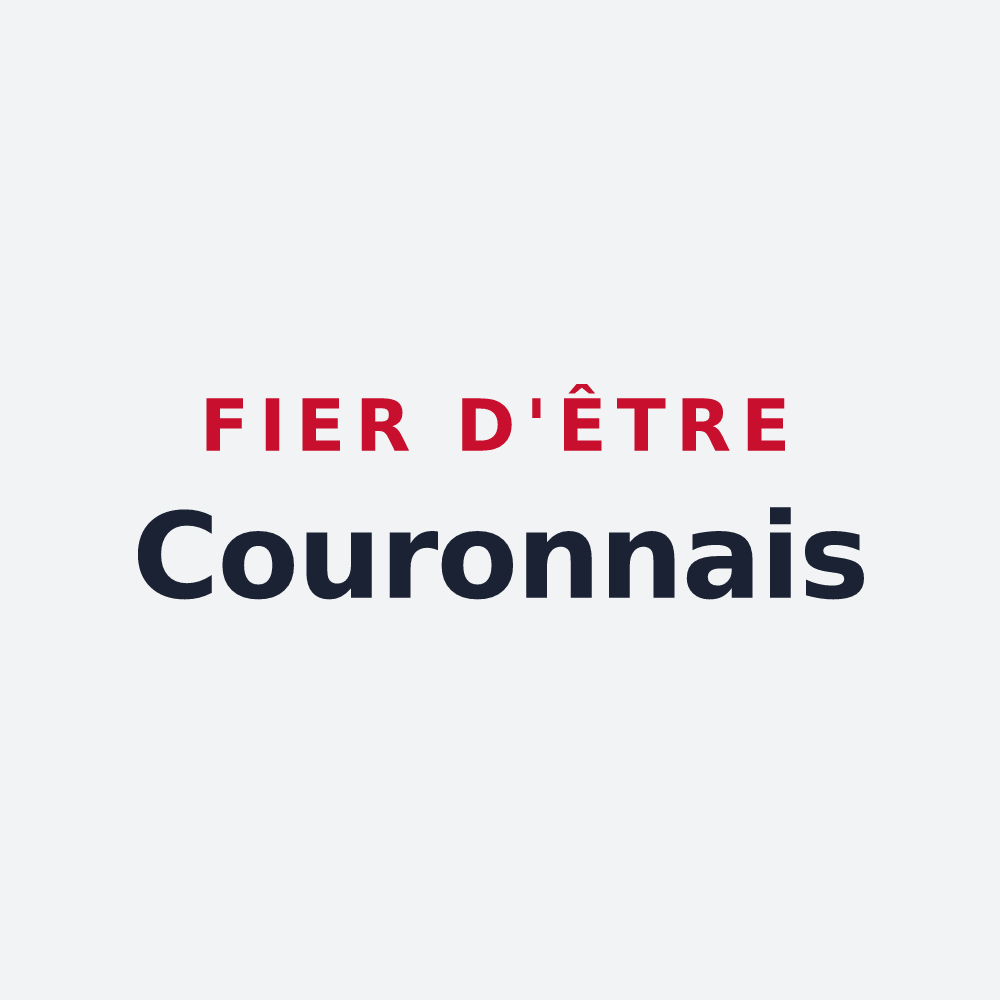 Poster « Fier d'être Couronnais » — design pour La Couronne