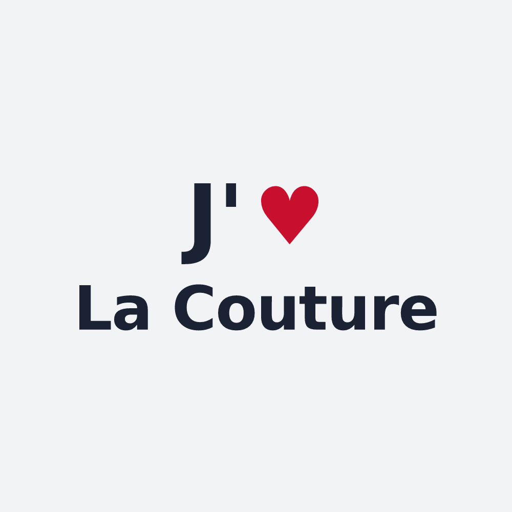 Poster personnalisé La Couture — design J'aime La Couture