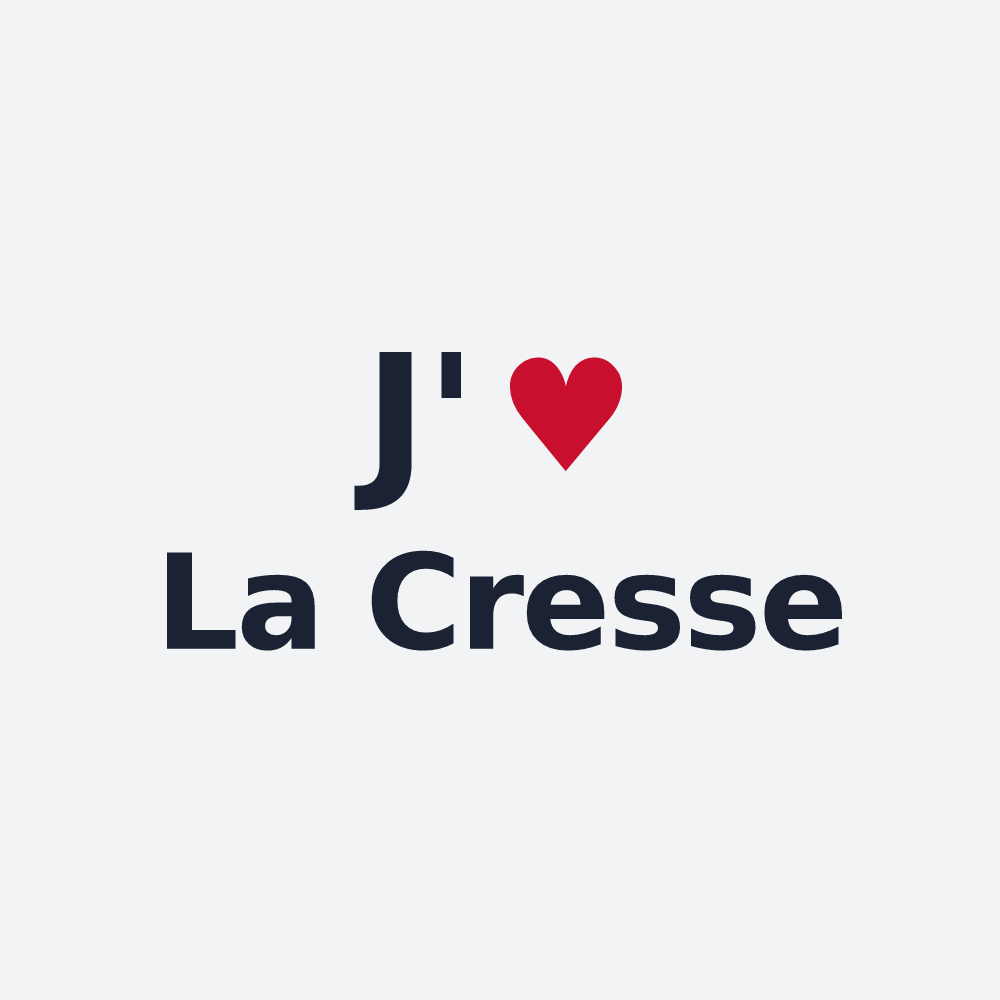 Poster personnalisé La Cresse — design J'aime La Cresse