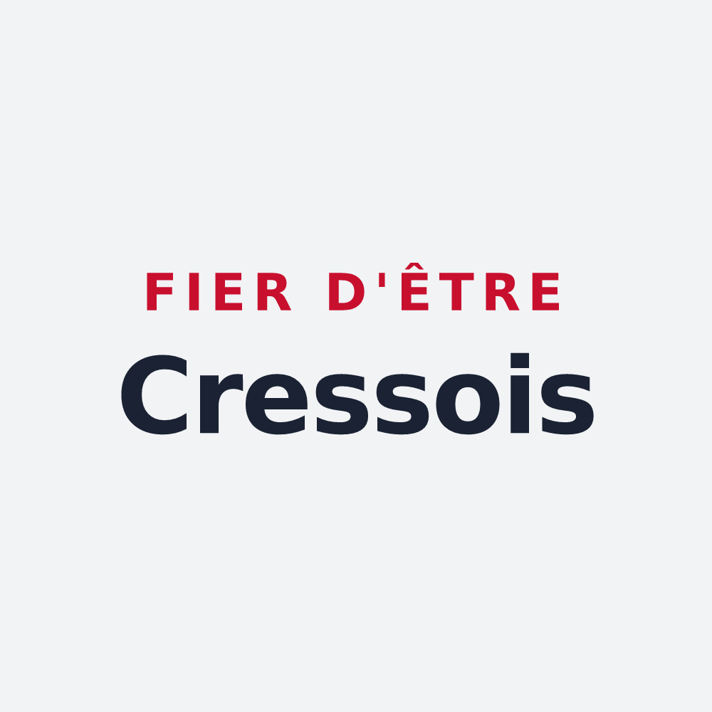 Poster « Fier d'être Cressois » — design pour La Cresse