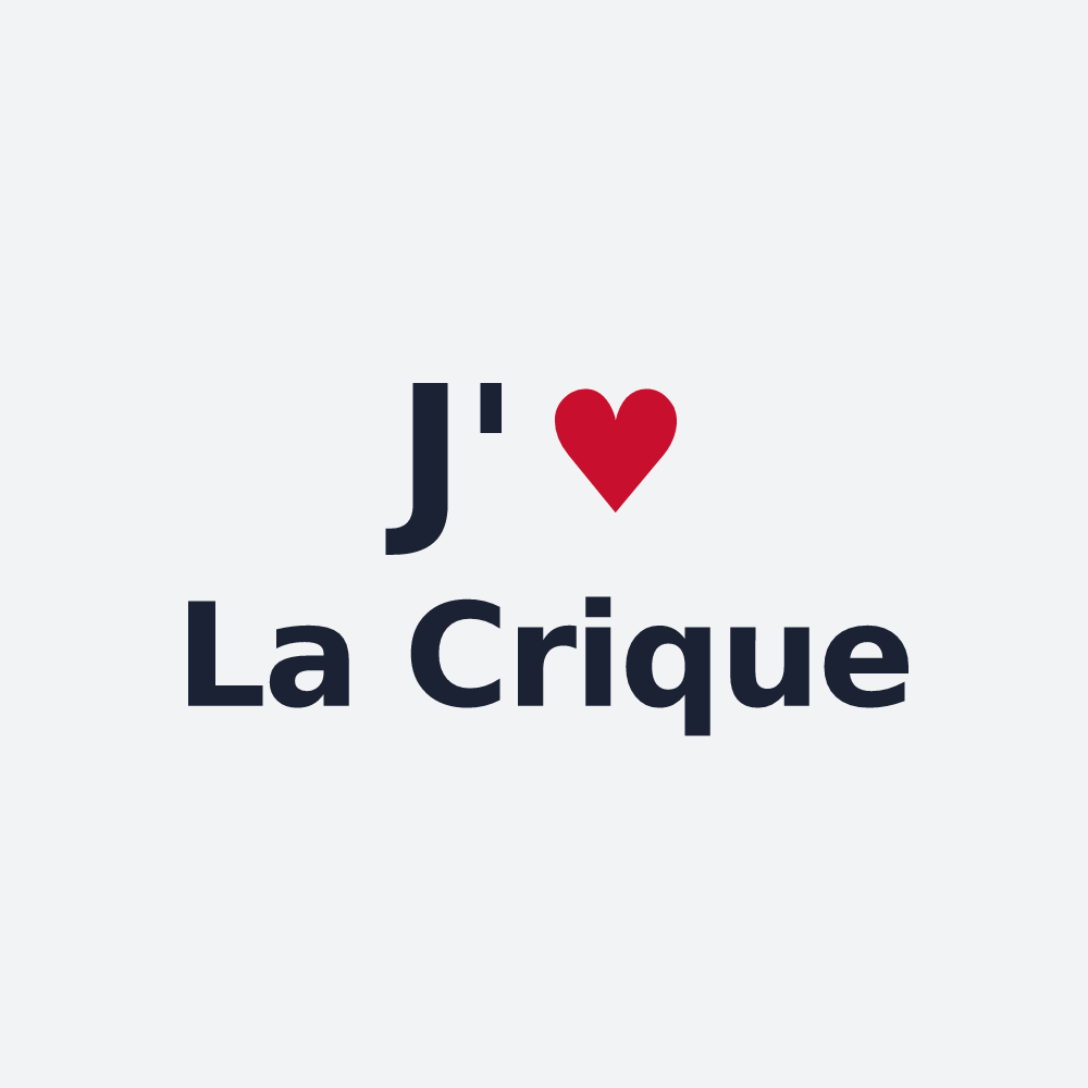 Poster personnalisé La Crique — design J'aime La Crique