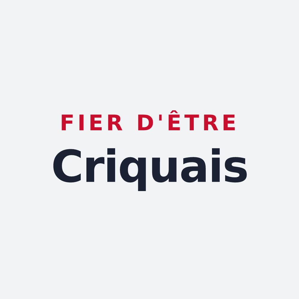 Poster « Fier d'être Criquais » — design pour La Crique