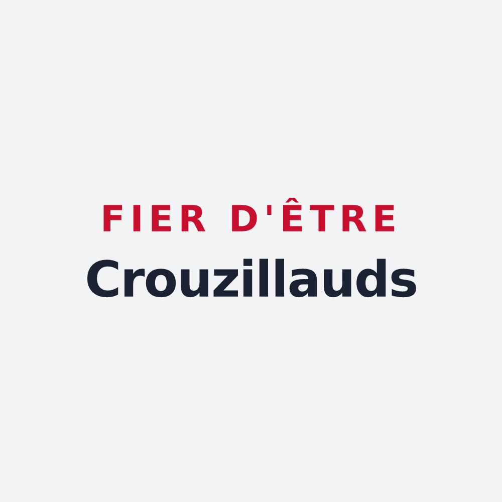 Poster « Fier d'être Crouzillauds » — design pour La Croisille-sur-Briance