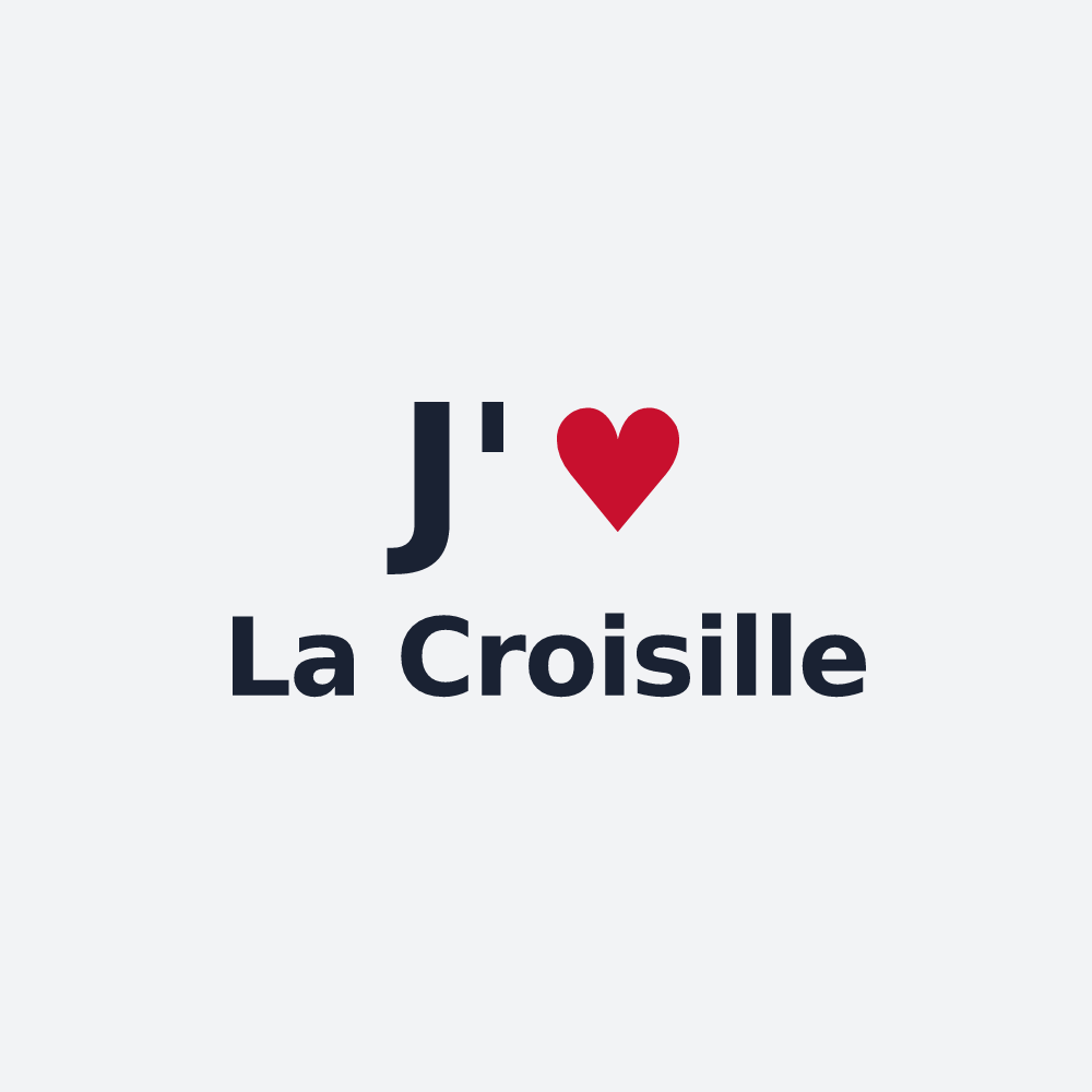 Poster personnalisé La Croisille — design J'aime La Croisille