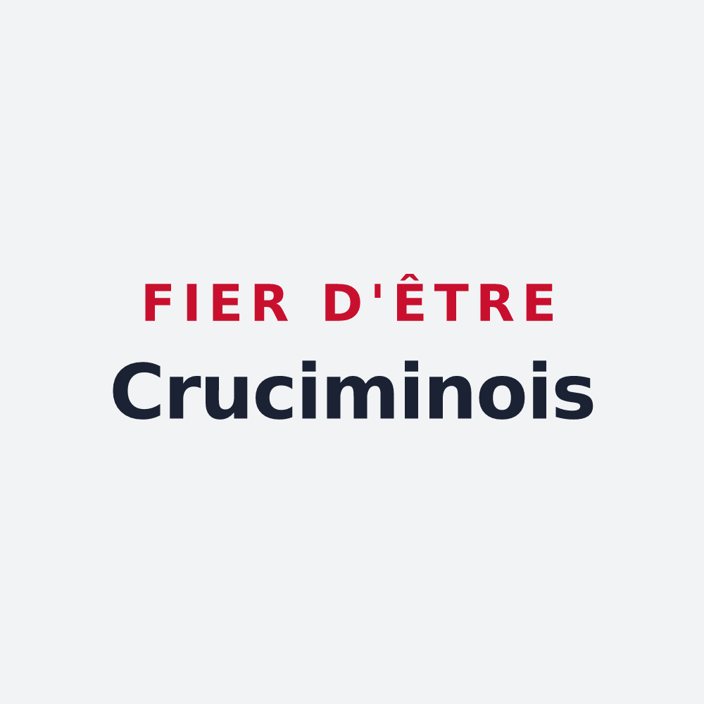 Poster « Fier d'être Cruciminois » — design pour La Croix-aux-Mines