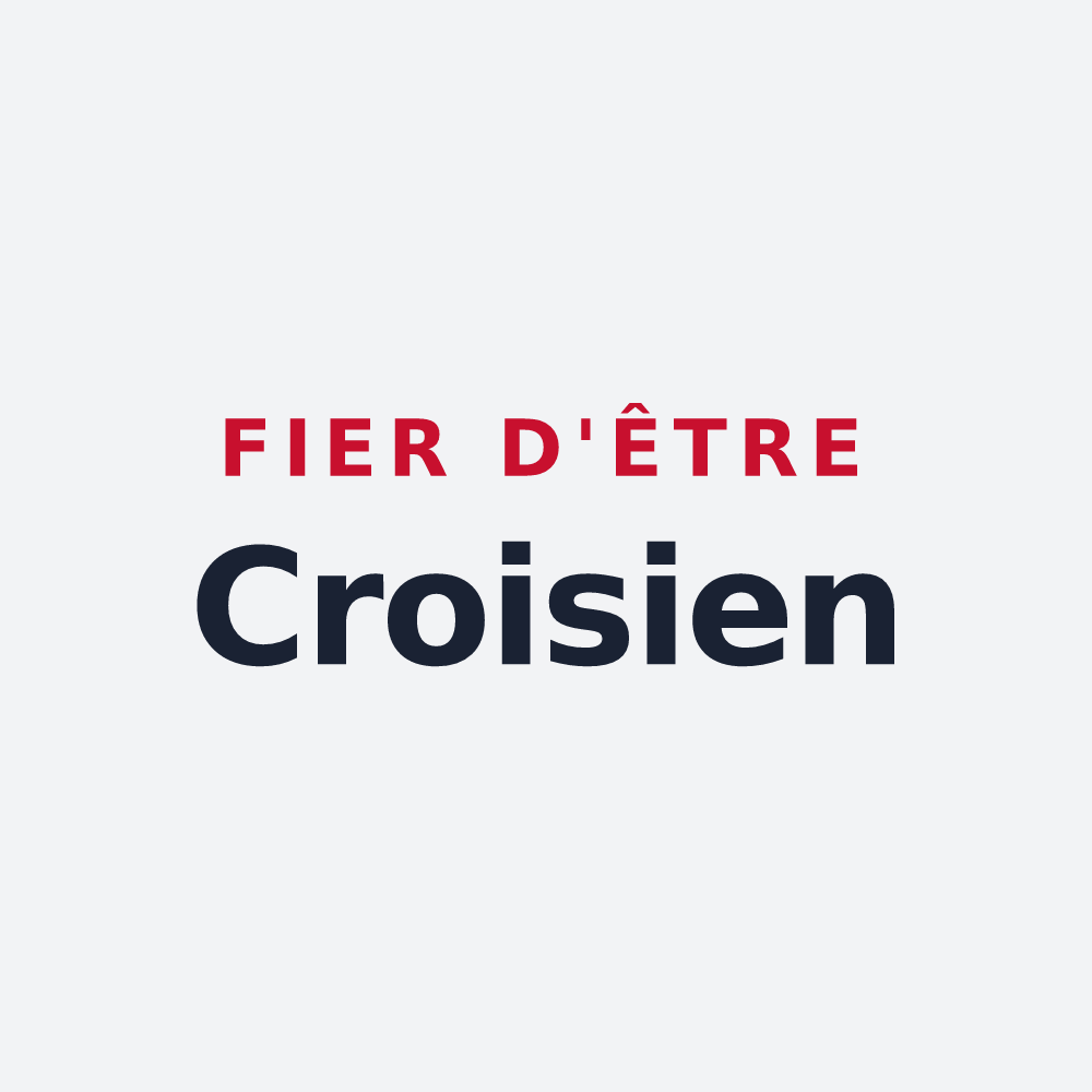 Poster « Fier d'être Croisien » — design pour La Croix-du-Perche