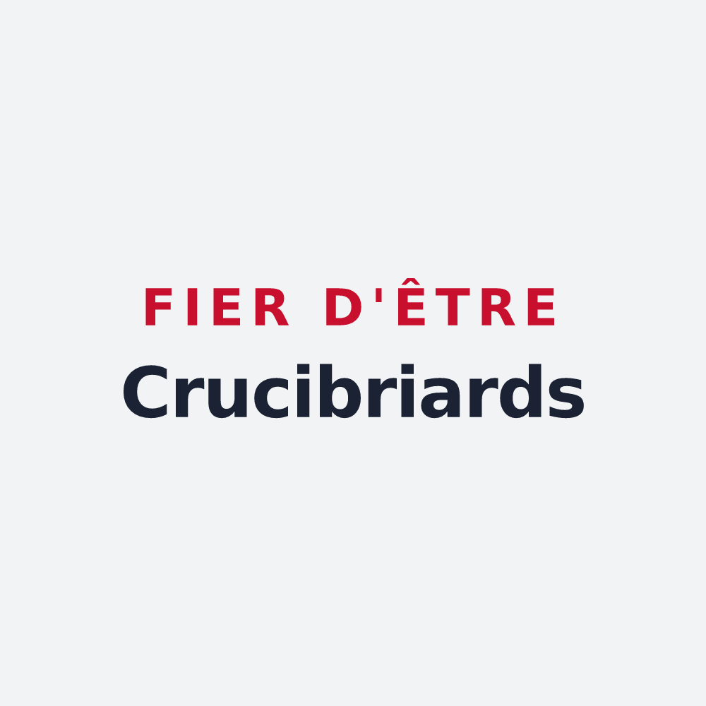 Poster « Fier d'être Crucibriards » — design pour La Croix-en-Brie