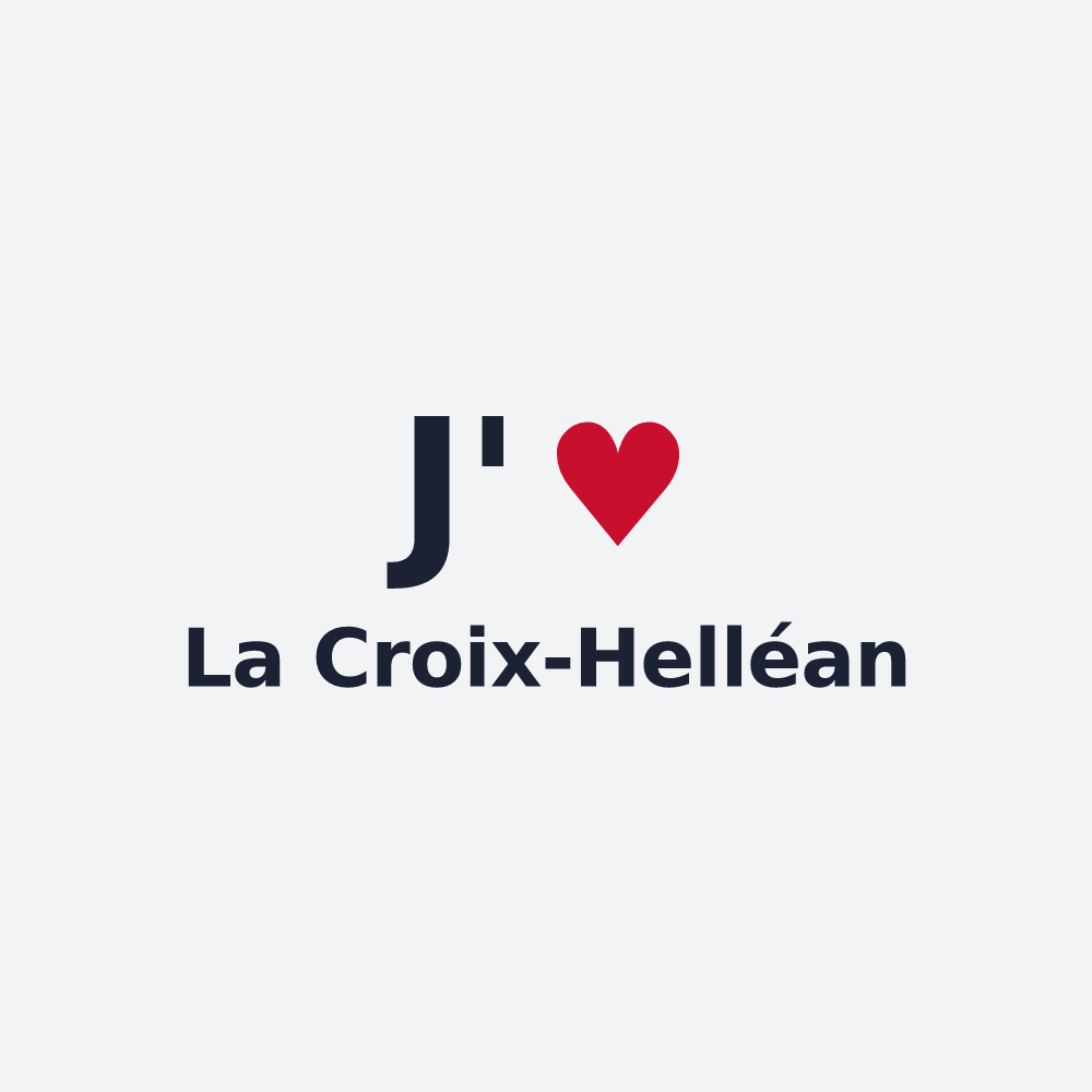 Poster personnalisé La Croix-Helléan — design J'aime La Croix-Helléan