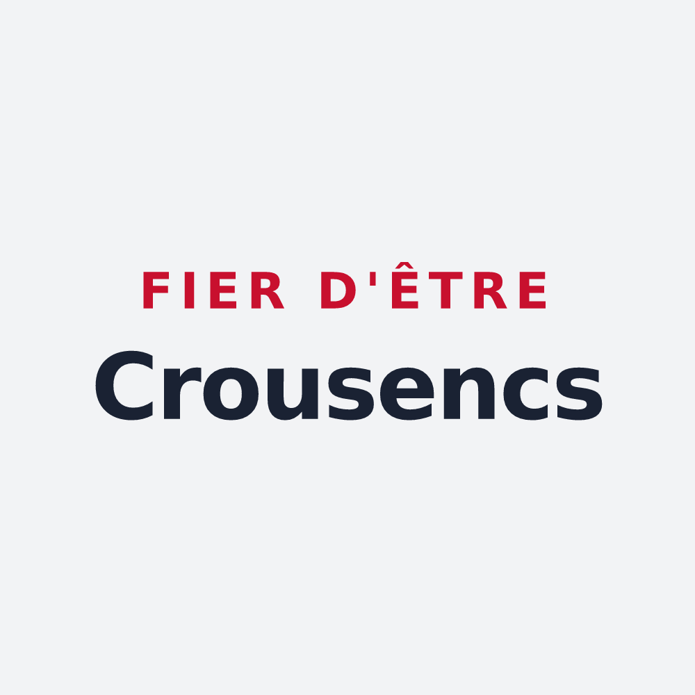 Poster « Fier d'être Crousencs » — design pour La Croix-sur-Roudoule