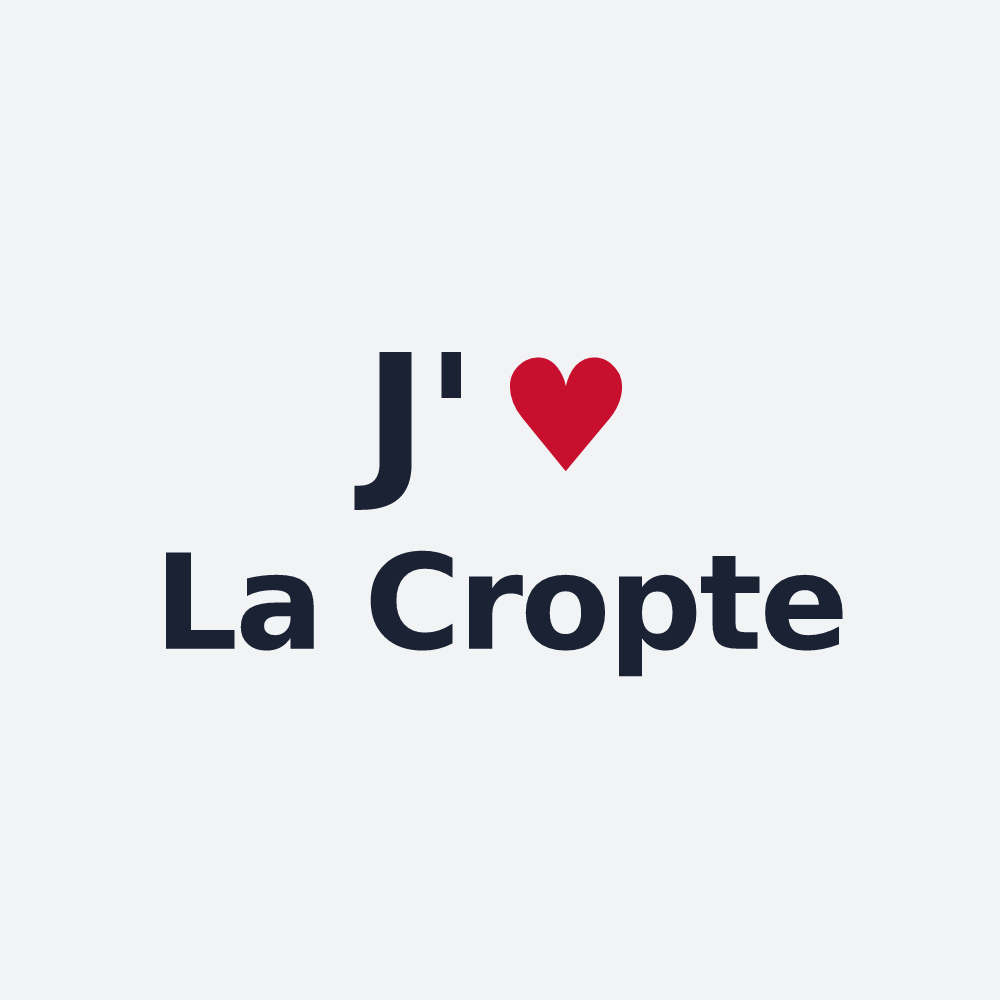 Poster personnalisé La Cropte — design J'aime La Cropte