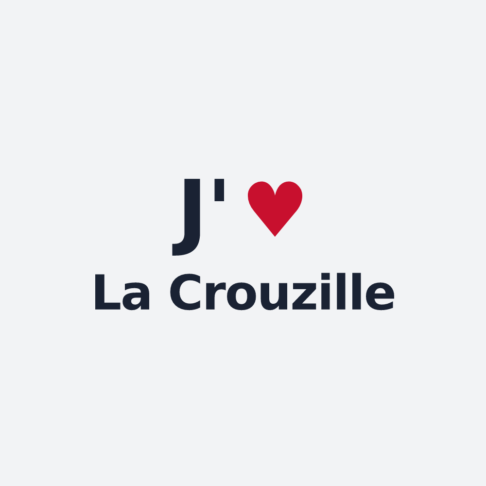 Poster personnalisé La Crouzille — design J'aime La Crouzille