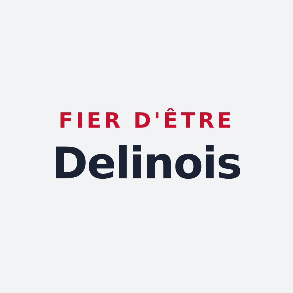 Poster « Fier d'être Delinois » — design pour La Demie