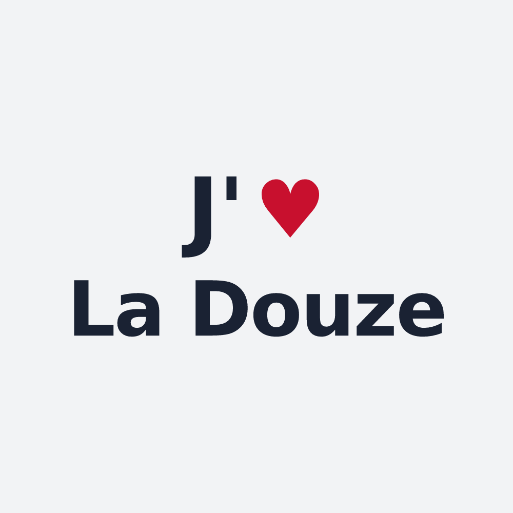 Poster personnalisé La Douze — design J'aime La Douze