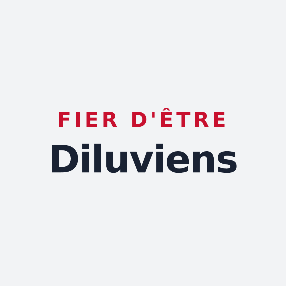 Poster « Fier d'être Diluviens » — design pour La Drenne
