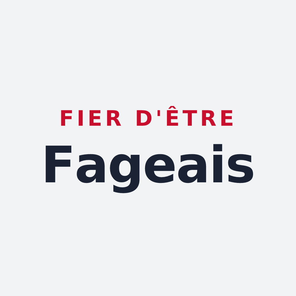 Poster « Fier d'être Fageais » — design pour La Fage-Montivernoux