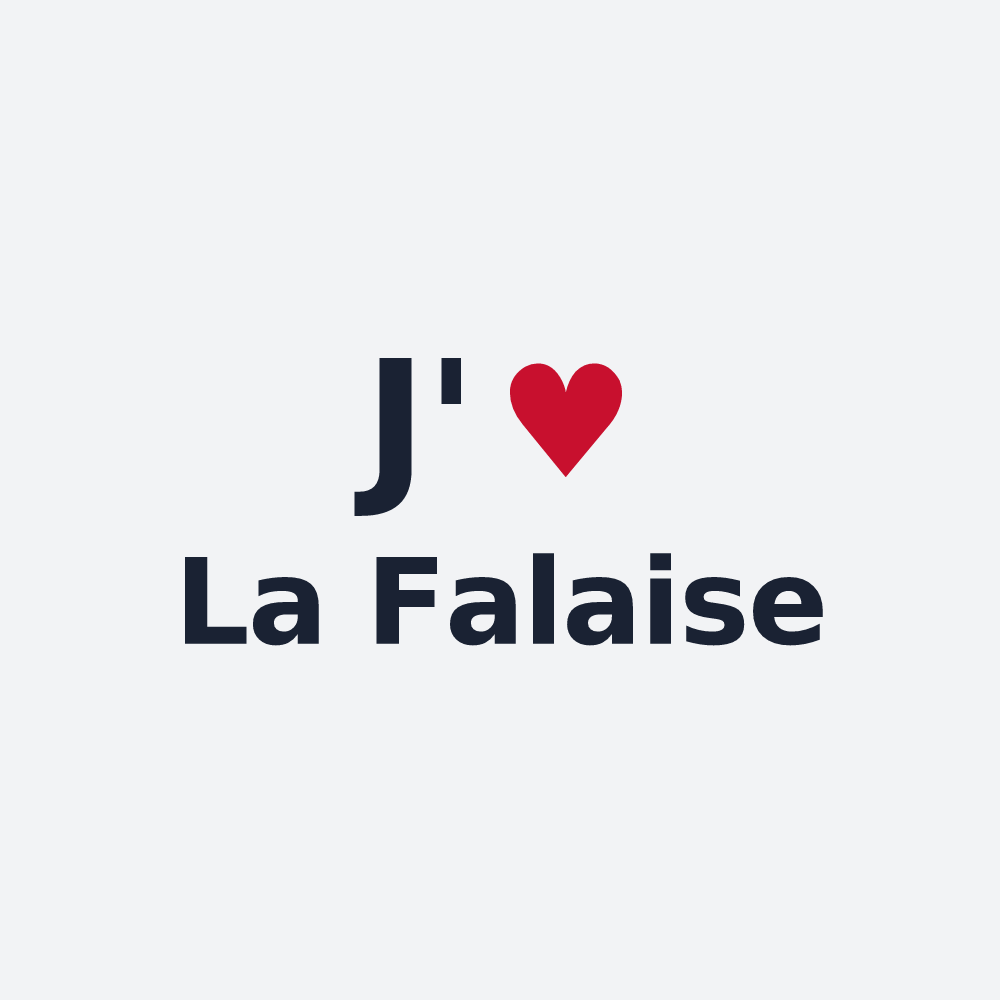 Poster personnalisé La Falaise — design J'aime La Falaise