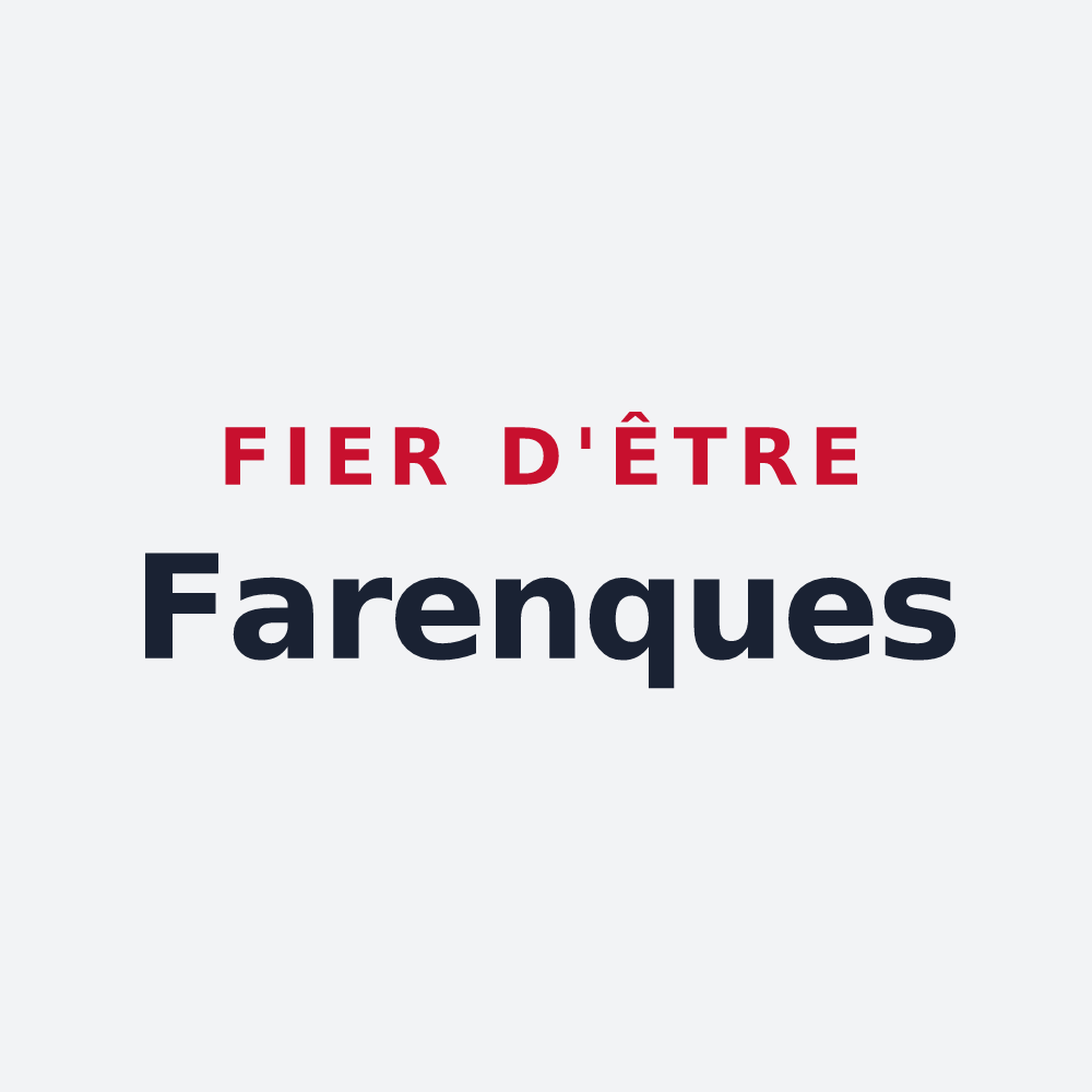 Poster « Fier d'être Farenques » — design pour La Fare-les-Oliviers
