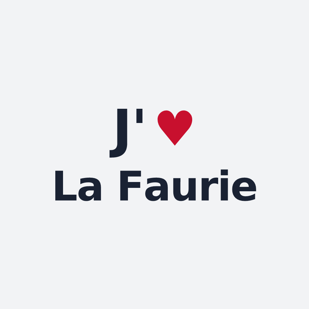 Poster personnalisé La Faurie — design J'aime La Faurie