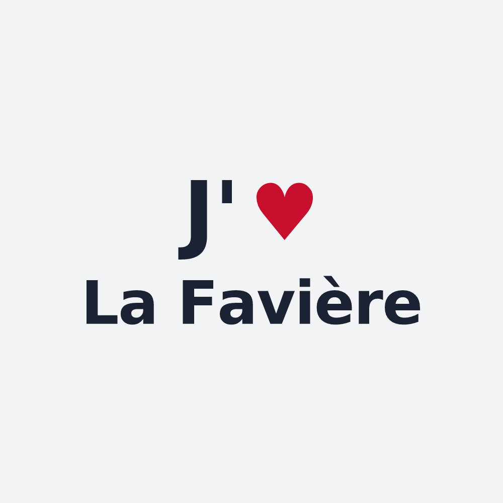 Poster personnalisé La Favière — design J'aime La Favière