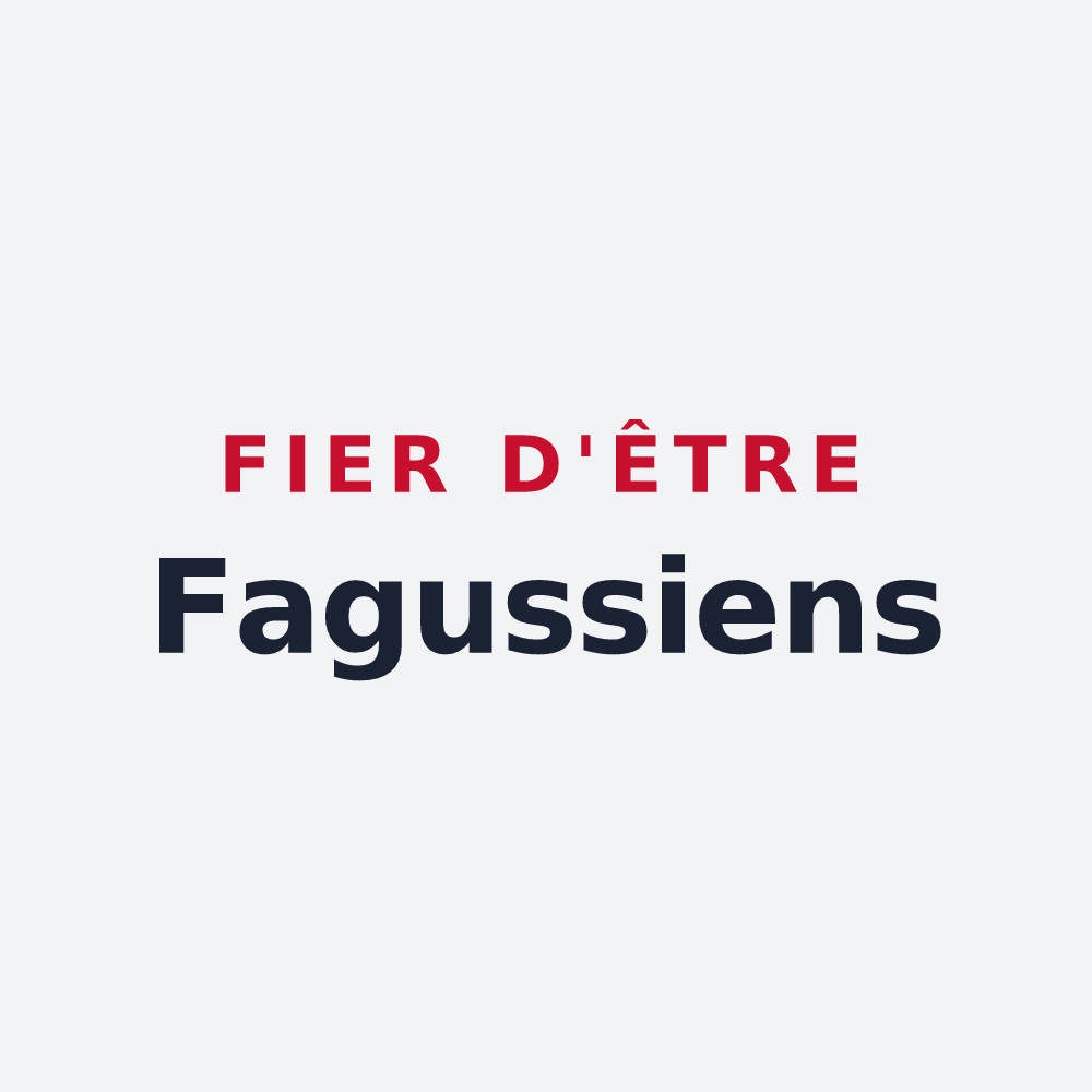 Poster « Fier d'être Fagussiens » — design pour La Faye