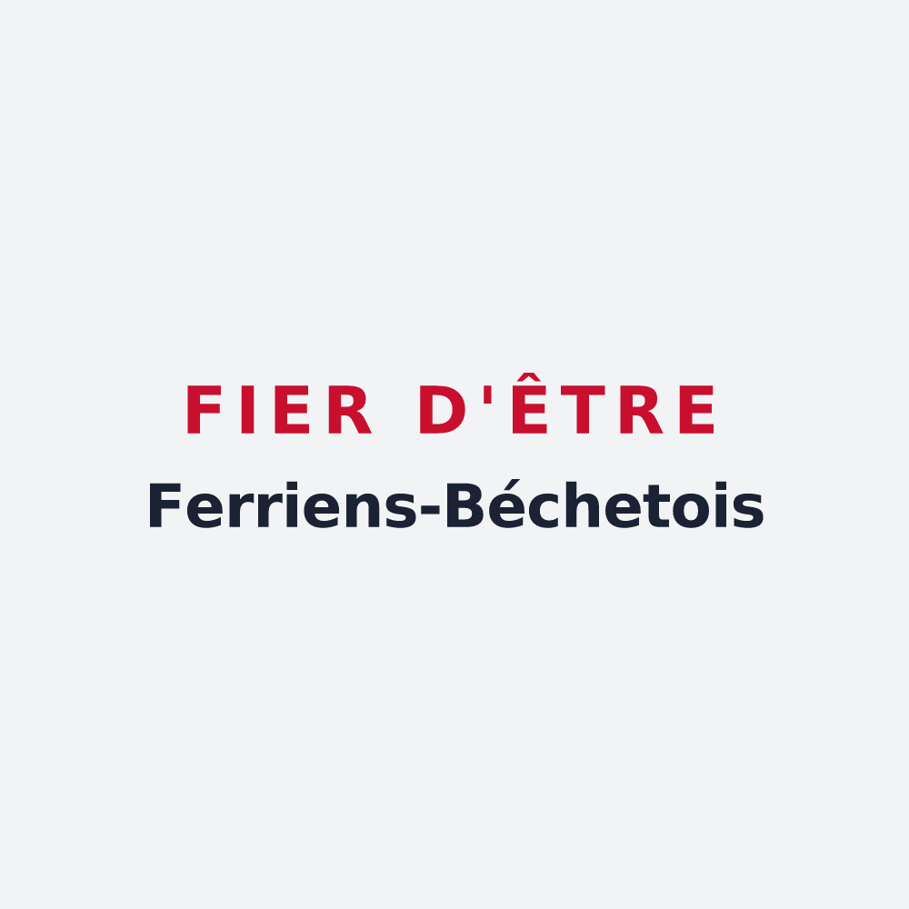 Poster « Fier d'être Ferriens-Béchetois » — design pour La Ferrière-Béchet