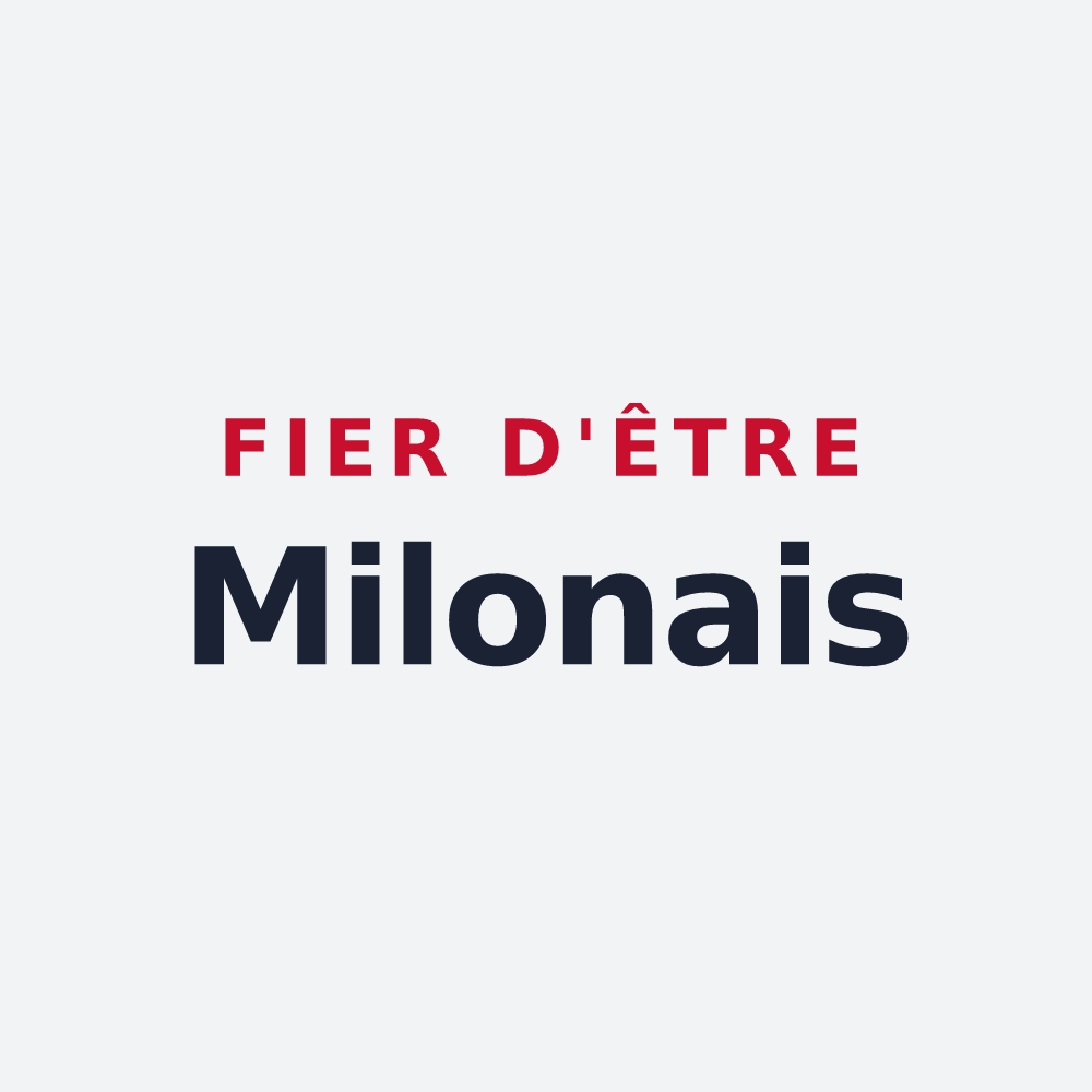 Poster « Fier d'être Milonais » — design pour La Ferté-Milon
