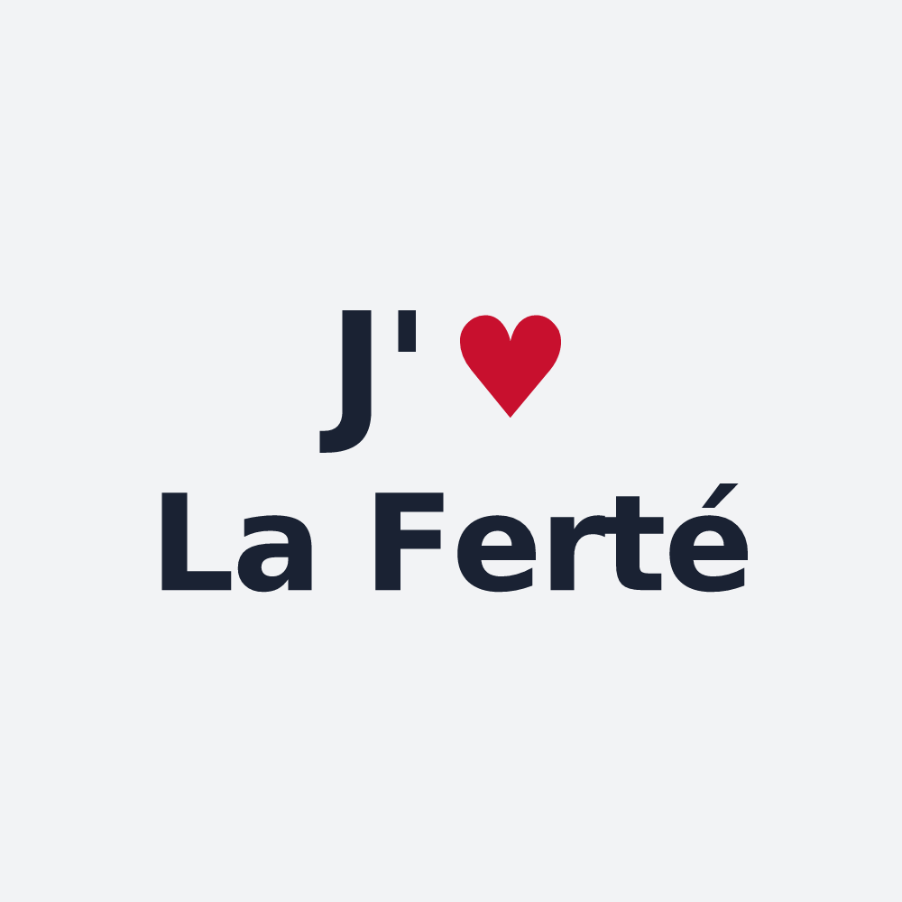 Poster personnalisé La Ferté — design J'aime La Ferté