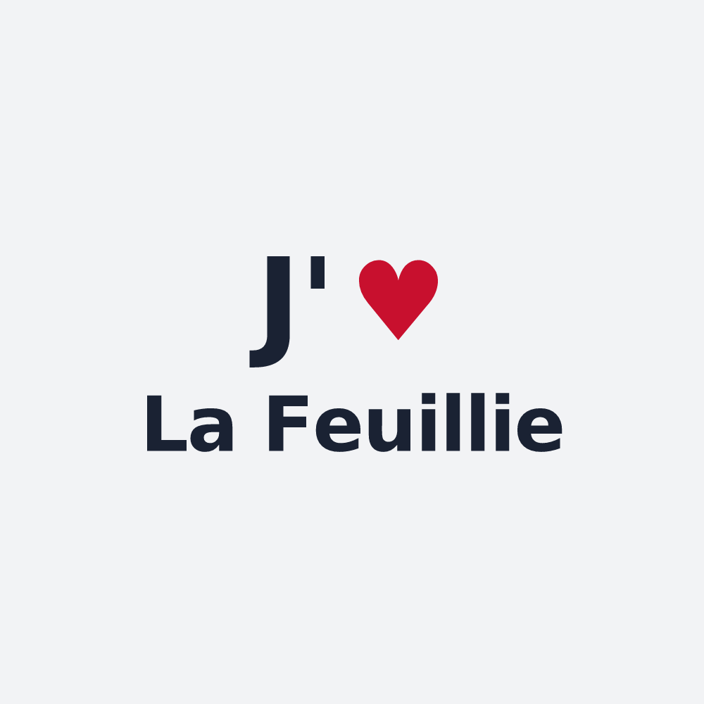 Poster personnalisé La Feuillie — design J'aime La Feuillie