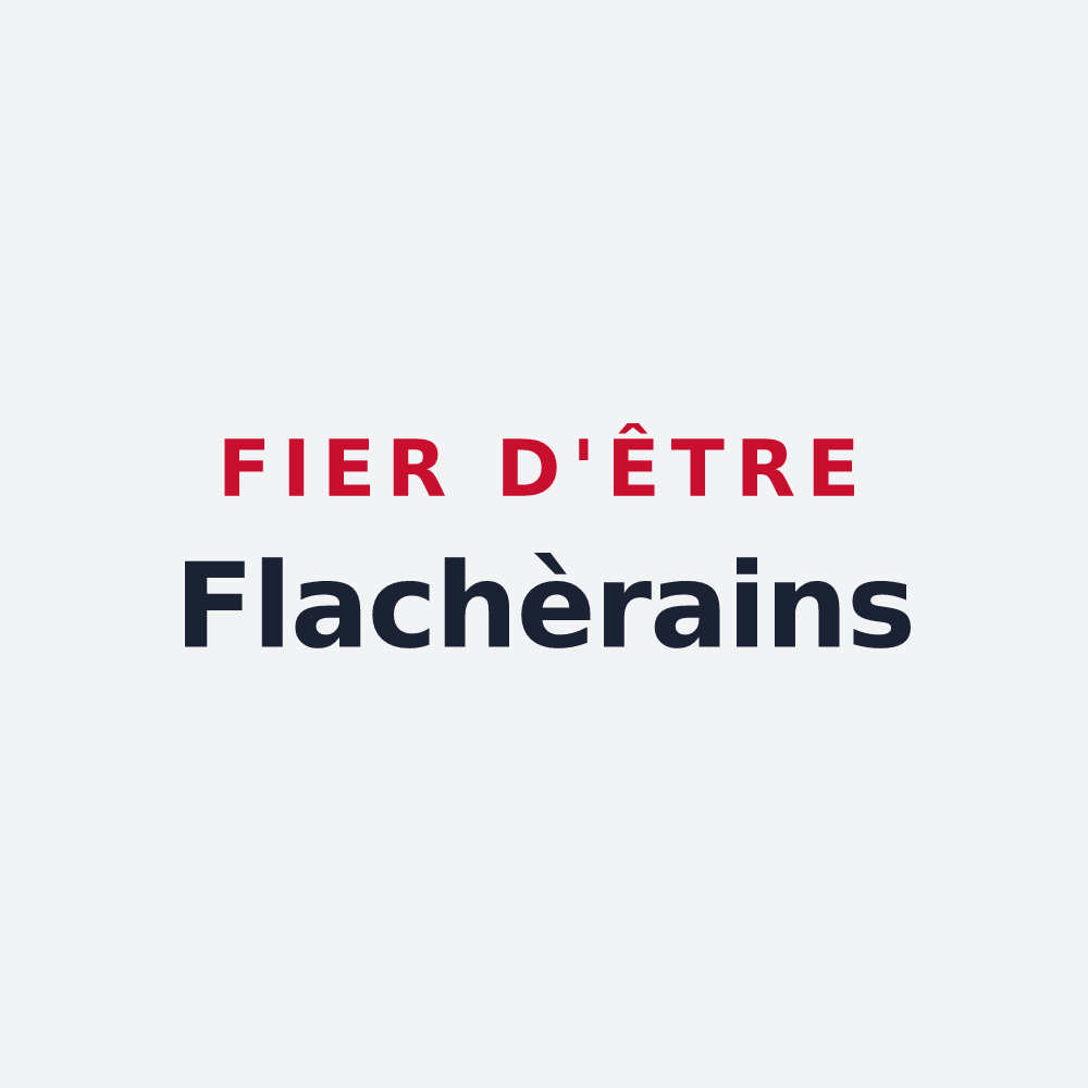 Poster « Fier d'être Flachèrains » — design pour La Flachère