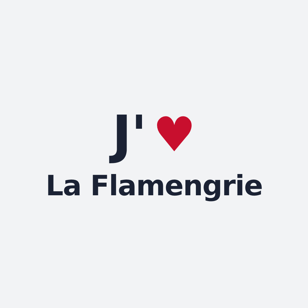 Poster personnalisé La Flamengrie — design J'aime La Flamengrie