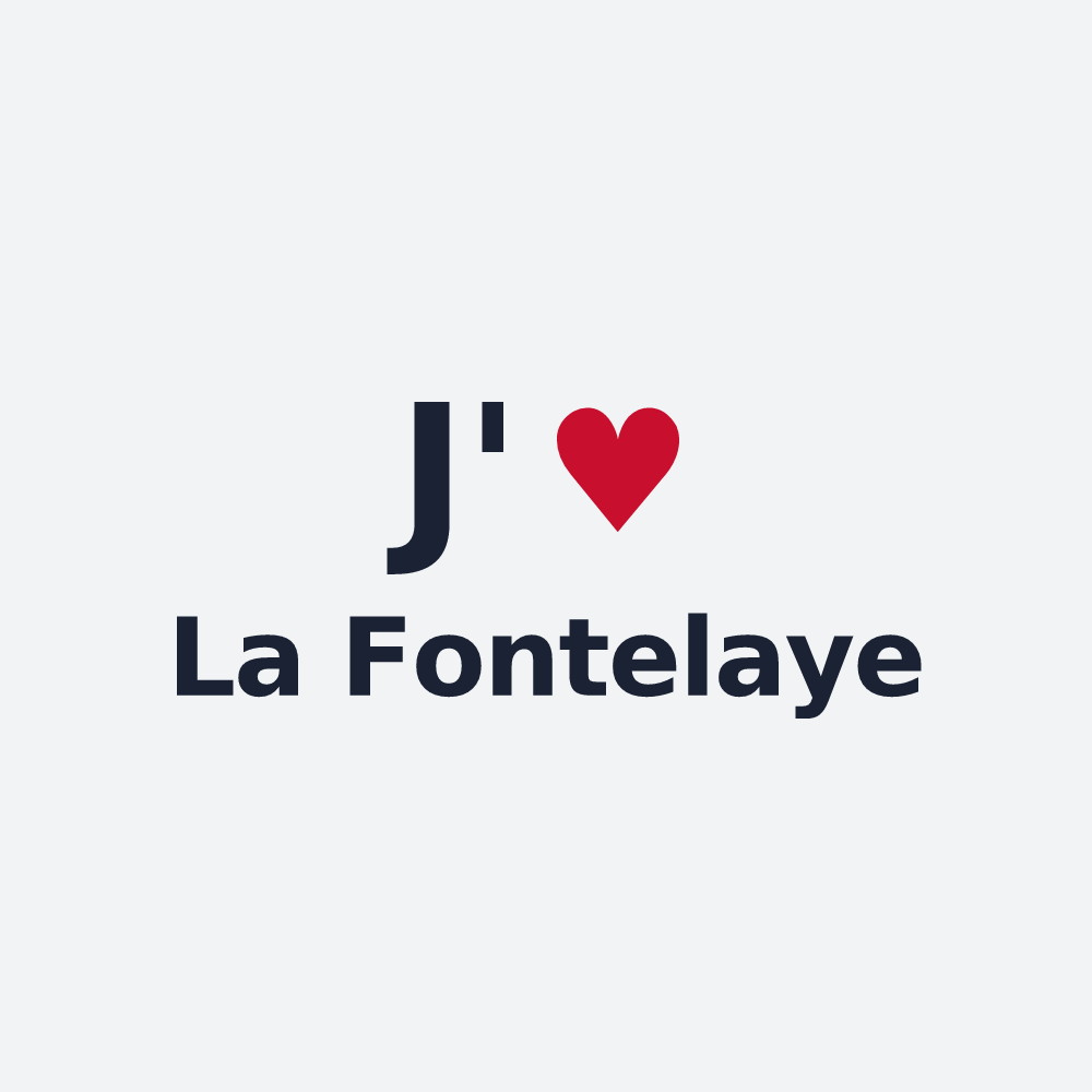 Poster personnalisé La Fontelaye — design J'aime La Fontelaye
