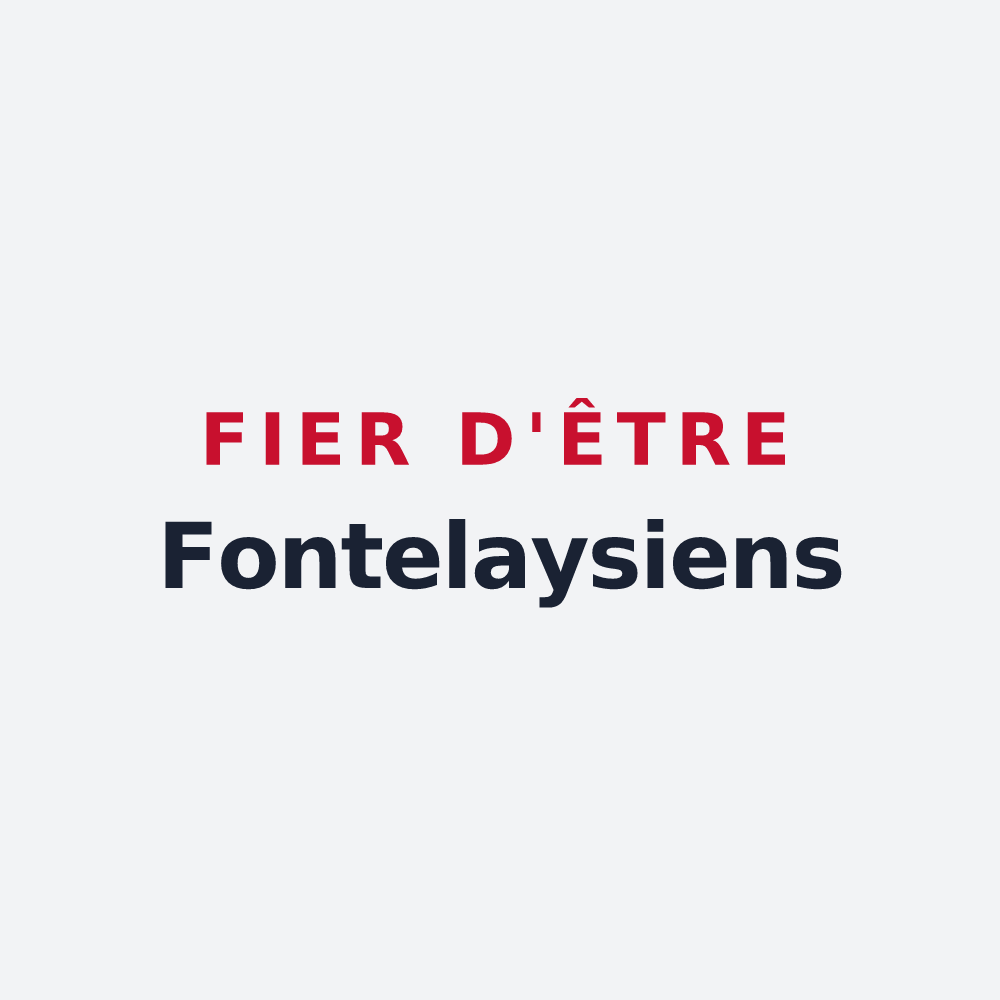 Poster « Fier d'être Fontelaysiens » — design pour La Fontelaye
